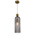 LAMPAMI - lampa złota szklana, lampa do salonu, lampa wisząca do sypialni, lampa nad stół, lampa glamour