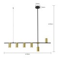 LAMPAMI - lampa wisząca nowoczesna, lampa industrialna, nowoczesna lampa do salonu, żyrandol nowoczesny do salonu