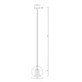 LAMPAMI - lampa złota kula szklana szkic