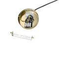 LAMPAMI - lampa złota kula szklana montaż
