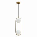 LAMPAMI - nowoczesna lampa wisząca, lampa do salonu, lampa szklane kule, lampa do sypialni, złota lampa kule