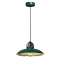 LAMPAMI - lampa butelkowa, lampa industrialna, lampa nowoczesna wisząca zielona ze złotym