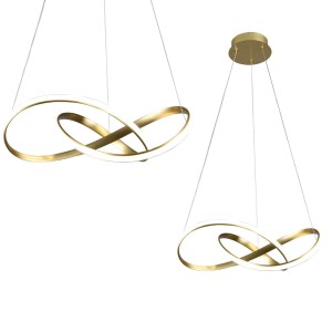 Złota lampa wisząca ledowa 4000K CAPPIO GOLD 36W LED