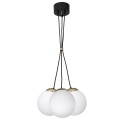 LAMPAMI - lampa sufitowa do salonu klosze białe kule, lampa sufitowa wisząca do salonu, lampa nad stół, lampa szklane kule