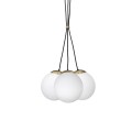 LAMPAMI - lampa sufitowa do salonu klosze białe kule, lampa sufitowa wisząca do salonu, lampa nad stół, lampa szklane kule