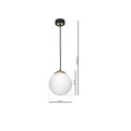 LAMPAMI - nowoczesna lampa wisząca, lampa do salonu, lampa szklane kule, lampa do sypialni, biała lampa kule