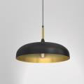 LAMPAMI - czarna lampa wisząca nowoczesna, lampa glamour, lampa nowoczesna wisząca czarna ze złotym