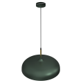 LAMPAMI - lampa butelkowa, lampa industrialna, lampa nowoczesna wisząca zielona ze złotym