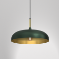 LAMPAMI - lampa butelkowa, lampa industrialna, lampa nowoczesna wisząca zielona ze złotym