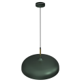 LAMPAMI - lampa butelkowa, lampa industrialna, lampa nowoczesna wisząca zielona ze złotym