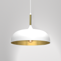 LAMPAMI - biała lampa wisząca nowoczesna, lampa glamour, lampa nowoczesna wisząca biała ze złotym