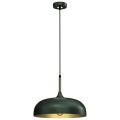 LAMPAMI - lampa butelkowa, lampa industrialna, lampa nowoczesna wisząca zielona ze złotym