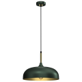 LAMPAMI - lampa butelkowa, lampa industrialna, lampa nowoczesna wisząca zielona ze złotym