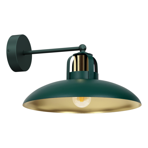 LAMPAMI - lampa ścienna butelkowa zieleń, kinkiet do salonu, zielony kinkiet nowoczesny, kinkiet do sypialni, kinkiet glamour