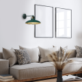 LAMPAMI - lampa ścienna butelkowa zieleń, kinkiet do salonu, zielony kinkiet nowoczesny, kinkiet do sypialni, kinkiet glamour