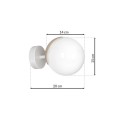 LAMPAMI - lampa ścienna, kinkiet do salonu, kinkiet nowoczesny, kinkiet do sypialni, lampa na ścianę