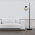 LAMPAMI - czarna lampa stojąca, nowoczesna lampa stojąca do salonu, lampa podłogowa do salonu, lampa stojąca loftowa
