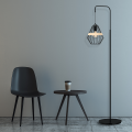 LAMPAMI - czarna lampa stojąca, nowoczesna lampa stojąca do salonu, lampa podłogowa do salonu, lampa stojąca loftowa