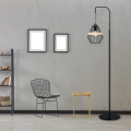 LAMPAMI - czarna lampa stojąca, nowoczesna lampa stojąca do salonu, lampa podłogowa do salonu, lampa stojąca loftowa
