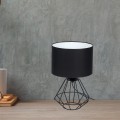 LAMPAMI - czarna lampka nocna, lampka do sypialni, lampka stojąca do salonu, lampa stołowa nowoczesna