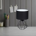 LAMPAMI - czarna lampka nocna, lampka do sypialni, lampka stojąca do salonu, lampa stołowa nowoczesna