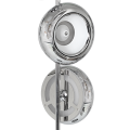 LAMPAMI - srebrna lampa stojąca, nowoczesna lampa stojąca do salonu, lampa podłogowa do salonu