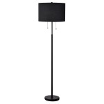 Lampa stojąca czarna Fogo 2xE27
