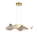 LAMPAMI - lampa wisząca złota nowoczesna, złota lampa ledowa, nowoczesna lampa do salonu, żyrandol nowoczesny do salonu