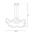 LAMPAMI - lampa wisząca złota nowoczesna szkic
