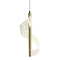 LAMPAMI - lampa wisząca złota nowoczesna, złota lampa ledowa, nowoczesna lampa do salonu, żyrandol nowoczesny do salonu