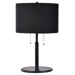 Lampka stojąca czarna Fogo 2xE27