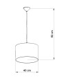 LAMPAMI - lampa wisząca PIŁKA A 40 szkic