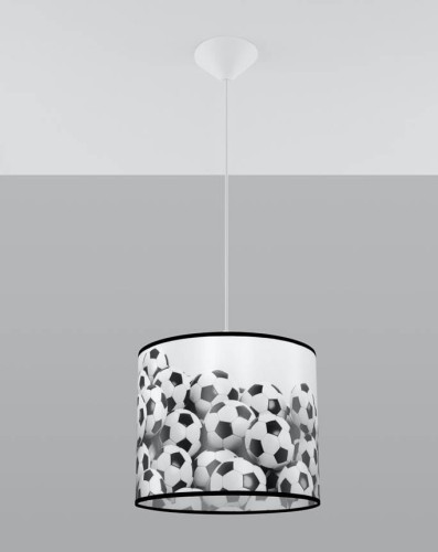 LAMPAMI - lampa dla chłopca wisząca kolorowa, lampa do pokoju dziecięcego, lampa wisząca piłka
