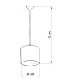 LAMPAMI - lampa dla chłopca wisząca szkic
