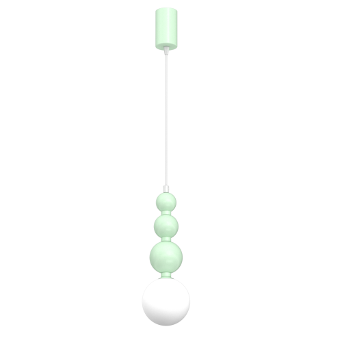 LAMPAMI - lampa dziecięca, lampa dla dziewczynki, lampa do pokoju dziecięcego, miętowa lampa wisząca