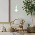 LAMPAMI - lampa dziecięca, lampa dla dziewczynki, lampa do pokoju dziecięcego, miętowa lampa wisząca
