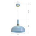 LAMPAMI - lampa dziecięca, lampa dla dziewczynki, lampa do pokoju dziecięcego, niebieska lampa wisząca