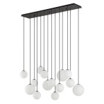 Lampa wisząca klosze białe kule 130 cm 14xG9 SNOWBALL XIV