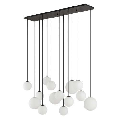 LAMPAMI - nowoczesna lampa wisząca, lampa do salonu, lampa szklane kule, lampa do sypialni, klosze szklane kule