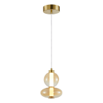 Lampa wisząca złota ledowa 153 cm 3000K DAPHNE AMBER 12W