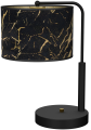 LAMPAMI - lampa stojąca czarna ze złotym, lampa do sypialni, ekskluzywna lampa stojąca nowoczesna