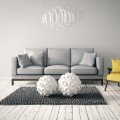 LAMPAMI - lampa sufitowa biała, biała lampa wisząca, lampa wisząca biała