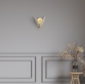 LAMPAMI - złota lampa ścienna, złoty kinkiet nowoczesny, kinkiet do sypialni, lampa glamour