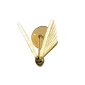 LAMPAMI - złota lampa ścienna, złoty kinkiet nowoczesny, kinkiet do sypialni, lampa glamour