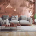 LAMPAMI - lampa wisząca miedziana, lampa wisząca do salonu, lampa nad stół