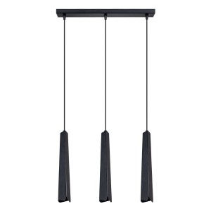 Lampa wisząca potrójna czarna 120 cm 3xG9 PRYSM 3L 