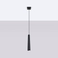 LAMPAMI - lampa wisząca pojedyncza czarna, lampa nad stół, czarna lampa do jadalni