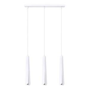 Lampa wisząca potrójna biała 120 cm 3xG9 PRYSM 3L 