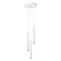 LAMPAMI - lampa wisząca potrójna biała, lampa nad okrągły stół, biała lampa do jadalni