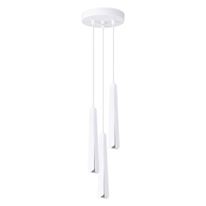 Lampa wisząca potrójna biała 120 cm 3xG9 PRYSM 3P 